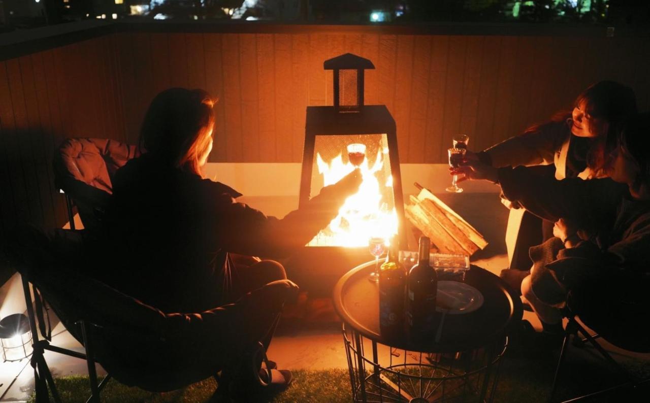 ヴィラ山間堂premier Garden Villa Bbq Bonfire Fuji View Annovillas Sankando Fujikawaguchiko Exteriör bild