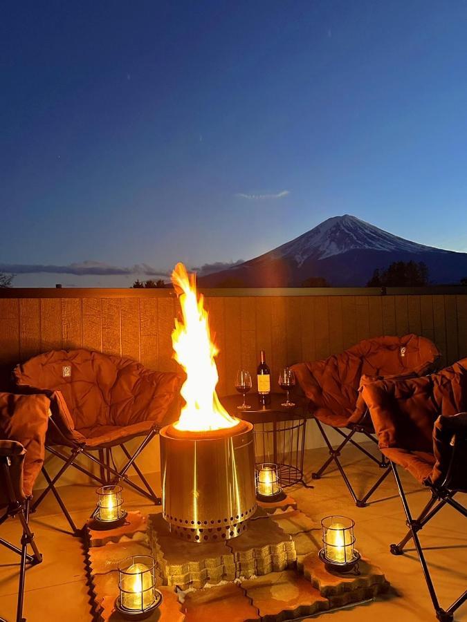 ヴィラ山間堂premier Garden Villa Bbq Bonfire Fuji View Annovillas Sankando Fujikawaguchiko Exteriör bild