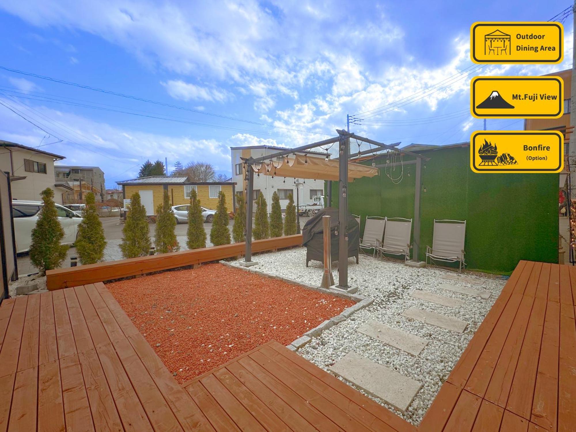 ヴィラ山間堂premier Garden Villa Bbq Bonfire Fuji View Annovillas Sankando Fujikawaguchiko Exteriör bild