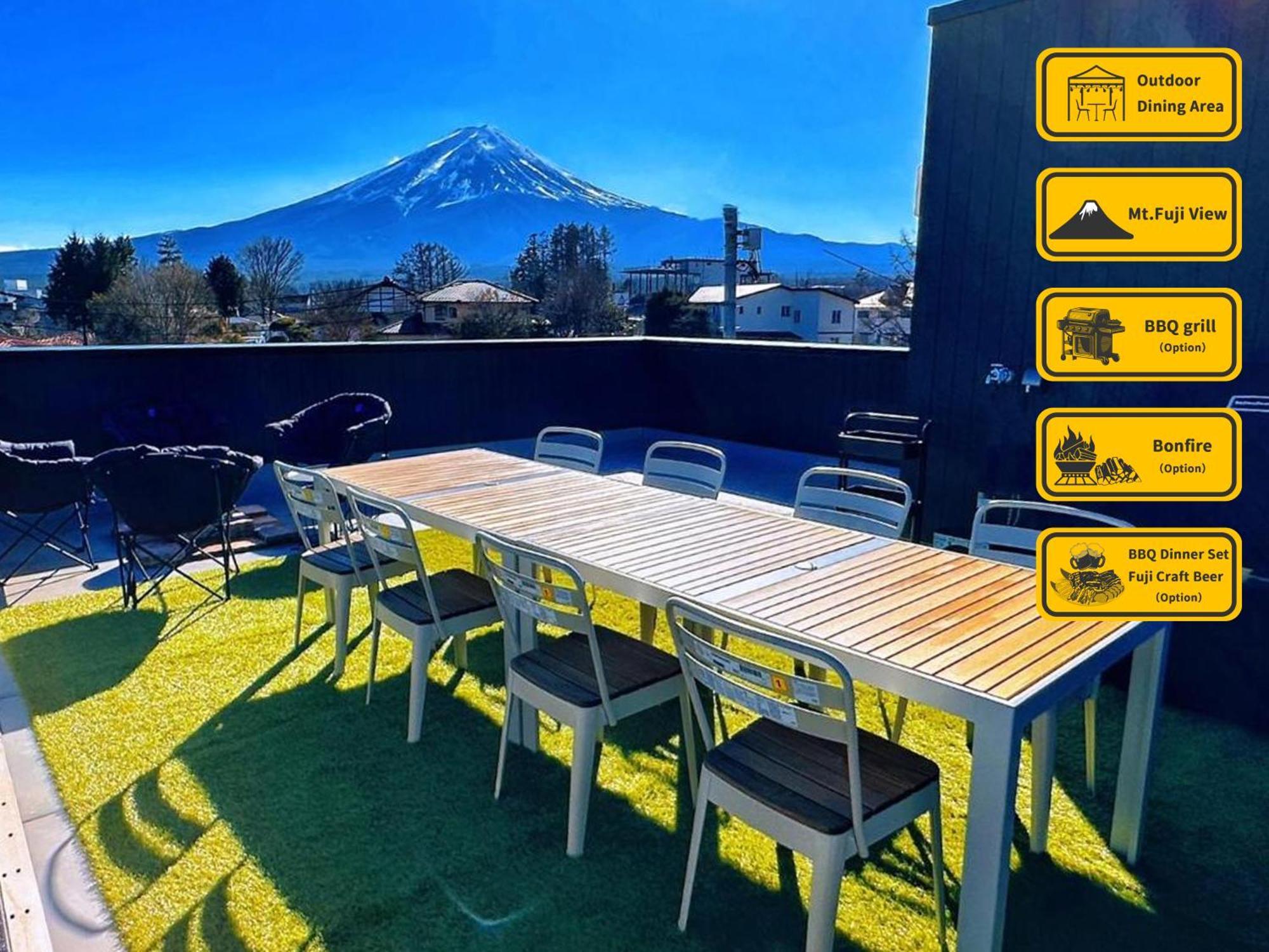 ヴィラ山間堂premier Garden Villa Bbq Bonfire Fuji View Annovillas Sankando Fujikawaguchiko Exteriör bild